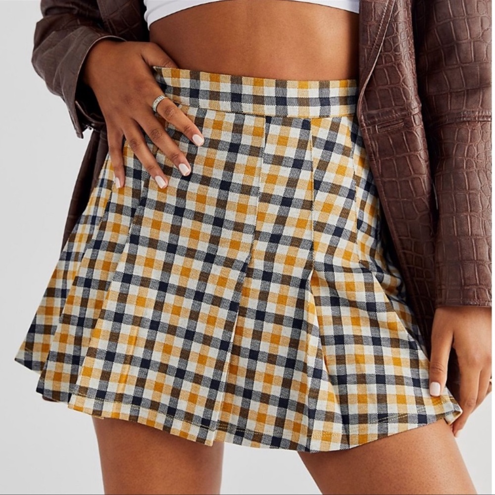 Free People Honey Pleated Skirt sz10